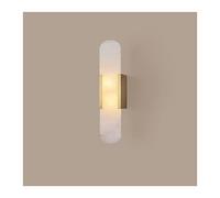 GWJKG Marble Lamp for Living Room Staircase Bedroom All Copper Aisle Bedside Wall Lights