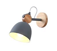 GWJKG Minimalist Wall Lamp with Warm Light - Living Room and Bedroom Use, Grey