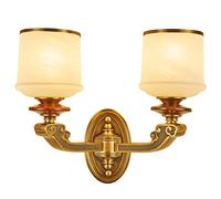 GWJKG Moderne Chinois Acajou Cuivre verre Fond mur Couloir Balcon décoration murale Lampe Applique Appliques murales (Size : B)