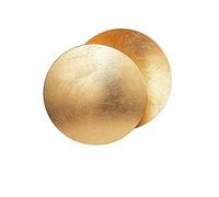 GWJKG Moon Concept Solar Eclipse Lamp Nordic Style Indoor Wall Light for Living Room Aisle Stairs Bedroom Bedside Hallway and Corridor Round Gold Copper Sconces in Bronze Color (25")