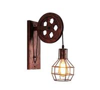 GWJKG mur Vintage Rétro Lampe murale industrielle Shade Fixation Fer à repasser Réglable Eclairage for la décoration de Loft Cafe Bar Wandlamp Decoration LED Appliques murales (Color :