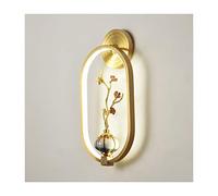 GWJKG Murale Nouveau Style Chinois Cuivre créative décoration Salon Fond Applique Couloir Chambre Lampe de Chevet Appliques murales (Color : A)