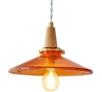 GWJKG Orange Glass Lighting Pendant Kitchen Island Height Adjustable Ceiling Hanging Light,Led Chandelier Lights