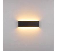 GWJKG Outdoor Lights Minimalist Style Up Down Wall Lamp IP65 Waterproof Mains Powered for Gardens Walls Garages 20W Long Strip