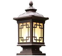 GWJKG Outdoor Pillar Light Fixture for Courtyard Gate Pier Wall Column Head Lamp * 15.5cm Waterproof and