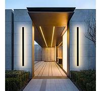 GWJKG Outdoor Wall Lamps Waterproof IP65 Porch Light, Flush Mount Fixture for Hallway, Closet Entrance - Warm White, 19W, 60x5x5cm