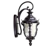 GWJKG Outdoor Wall Light IP42 Waterproof Die-Cast Aluminum Body with Glass Shade, Seamless Splice Prevents Water Leakage for Porch Garden Pathway