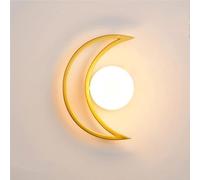 GWJKG Popular Hot Nordic Postmodern Glass Lampshade Iron Metal Sconce Light Fixture with G9 Base for Bedroom Bedside Living Room Hotel Home Background Wall