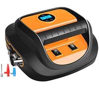 GWJKG Portable Compressor Inflator 150PSI DC 12V Auto Air with Light Long Hose, Small Tire Pump for Car Tires,Motorcycles,Bicycles and Other Inflatables