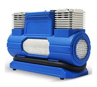 GWJKG Portable Digital Air Compressor Pump 12V Fast Car Inflator with Light and Tire Adapter (Blue 22.5x16x12cm)