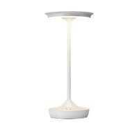 GWJKG Portable Rechargeable Table Lamp, 3-Color Stepless Dimming, with Memory Function, Outdoor/Dining/Yard/Restaurant Suitable for Living Room, Dormitory, Office,(White 1Pack)