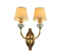 GWJKG Retro Copper Wall Light, Vintage Glass Shade, Ideal for Living Room, Bedroom, Kitchen, Bar Decorative Lighting