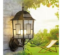 GWJKG Retro Rustic Lights Waterproof Aluminum Garden Lanterns, Wall Lamps Patio, Balcony, Garage - Traditional Decorative for Outdoor Spaces