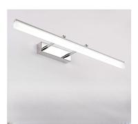 GWJKG Silver Stretchable Lamp for Bathroom Kitchen Hallway 9W 40cm Indoor Bath Wall Lights in Warm White