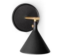GWJKG Small E26/E27 Matte Black Industrial Lighting Antique Wall Lamp for Bedroom Kitchen Bathroom