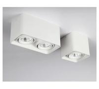 GWJKG Square Dimmable Downlight 24W COB Spot Light Ceiling Lamp IP52 Mounted Spotlight for Kitchen Bathroom White 6000K