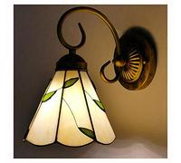 GWJKG Style Willow Leaf Wall Lamp Elegant Decorative Light Living Bedroom, Bathroom, Dining Room Single Head Mirror Front Fixture Stunning Illumination for Bedside & Corridor