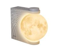 GWJKG Sunrise Wake-up Light White Noise Sound Machine, Moonlight Dual Alarm Clock for Deep Sleepers(Beige)