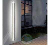 GWJKG Super Bright Solar Outdoor Wall Lights with Remote Control Waterproof for Garden Garage, Minimalist in 60CM Cold Light, Acrylic & Aluminium