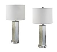 GWJKG Touch Desk Lamp 2-Piece Set with 2 USB Ports, Fabric Lampshade, 3-Way Dimmable Bedroom, Home Suitable for Living Room, Dormitory, Office,