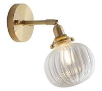GWJKG Vintage Brass Wall Lamp with t for Bedside Mirror Front or Pendant Light Fixtures