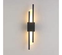 GWJKG Wall 8W Up Down, Acrylic Indoor Lamp, Night Light for Bedroom, Living Room, Hallway & Stairs, 3000K Warm White, Stylish Dark Red