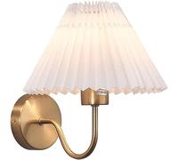 GWJKG Wall Lamp with Padded Fabric Shade in Nordic Style for Bedroom, Living Room - Black & White