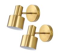 GWJKG Wireless Dimmable Gold Lamp with Remote Control Battery Powered for TV Wall Farmhouse and Bedside Reading Easy Installation Without Wires