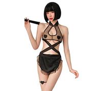 GWJKG Women Lingerie Nightdress Japanese Maid Outfit Lingerie