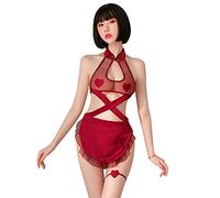 GWJKG Women Lingerie Nightdress Japanese Maid Outfit Lingerie