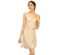 GWJKG Women Lingerie Satin Nightdress Suspender Pajama Dress Short Nightwear with Deep V Neck Loungewear Set