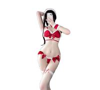 GWJKG Women Santa Costume Lingerie Christmas Princess Dress One-Piece Pesh Dress Suit