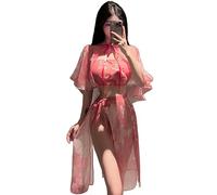 GWJKG Women's Anime Lingerie Classical Embroidered Hanfu Asian Roleplay Suit Cheongsam Dress Costumes