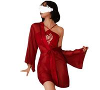 GWJKG Women's Anime Lingerie Classical Embroidered Hanfu Asian Roleplay Suit Cheongsam Dress Costumes