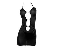 GWJKG Women's Halter Strap Jumpsuit Dresses Cutout Front Sleeveless Open Back Bodycon Dress with Thong