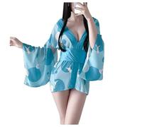 GWJKG Women's Japanese Kimono Traditional Style Yukata Printed Pajamas Costumes