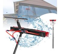 GwlThixion Cepillo Limpieza Placas fotovoltaicas, Equipo de Lavado, Kit Limpieza Placas solares Alimentada por Agua, Aleación de Aluminio, Incluye Manguera de 20 m, Techos, embarcaciones 6M-55CM