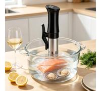 GwlThixion Cocedor Sous Vide, Máquina Sous Vide de inmersión, Acero Inoxidable 304 de Grado alimenticio, Ahorro de Espacio, Ideal para reuniones y Fiestas en casa