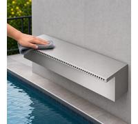 GwlThixion Derramadero de Cascada para estanques de jardín, Kit de Cascada para paisajismo, Elemento acuático para Piscinas y estanques de Carpas koi, Resistente al óxido y al Cloro Standard-150CM