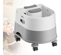 GwlThixion Equipo Portátil De SPA para El Cabello, Lavabo Ajustable con Cabezal De Ducha Recargable, Descarga cíclica de 360° para Uso doméstico, Cuenco de champú y Cabezal de SPA Gray-Package2