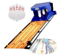 GwlThixion Juego De Bolos para Interiores, Boleras para El Hogar con Marcador LED Y Reinicio Automático, Juego De Bolos Electrónico, para Reuniones En Casa 2M