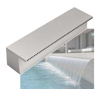 GwlThixion Kit de vertedero de Cascada para estanques, Vertedero de Cascada empotrable para Piscina, Sonido Relajante de Agua, Cortina de Agua sin Salpicaduras, para Patios y spas Upgraded-150CM