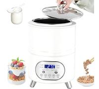 GwlThixion Máquina de Fermentación de Yogur Comercial Máquina, Yogurtera Comercial 8 L/12 L, con Control de Tiempo y Temperatura Incubadora de Yogur Eléctrica, para yogu 8L-White