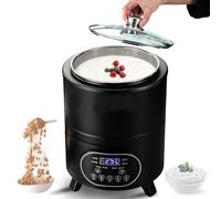 GwlThixion Máquina de Fermentación de Yogur Comercial Máquina, Yogurtera Comercial 8 L/12 L, con Control de Tiempo y Temperatura Incubadora de Yogur Eléctrica, para yogu 8L-Black
