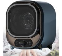 GwlThixion Mini Secador Compacto con Doble Sonda De Temperatura, Secadora De Condensación Pequeña, con Capacidad De Carga De 0.8 Kg, para Espacios PequeñOs ElectroplatedBlue