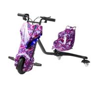 GwlThixion Triciclo para niños, Ruedas Delanteras para NiñOs Crazy Cart Drift, 3 velocidades, Arranque con Llave, vehículo elécrico Desde 8 años 6.5in-J