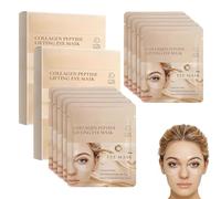 GwolHaven - Almohadillas para los ojos con colágeno orgánico y vitamina C, hidratantes y calmantes para ojos hinchados y ojeras, 5 pares (2 unidades)