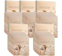 GwolHaven - Almohadillas para los ojos con colágeno orgánico y vitamina C, hidratantes y calmantes para ojos hinchados y ojeras, 5 pares (5 unidades)