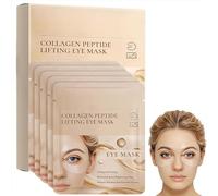 GwolHaven - Almohadillas para los ojos con colágeno orgánico y vitamina C, hidratantes y calmantes para ojos hinchados y ojeras, 5 pares (1 unidad)