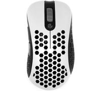 Gwolves Skoll Mini SK-S - Ratón ergonómico para juegos con sensor 3389, patines PTFE, 16.000 DPI, cable desmontable (blanco) (pequeño)